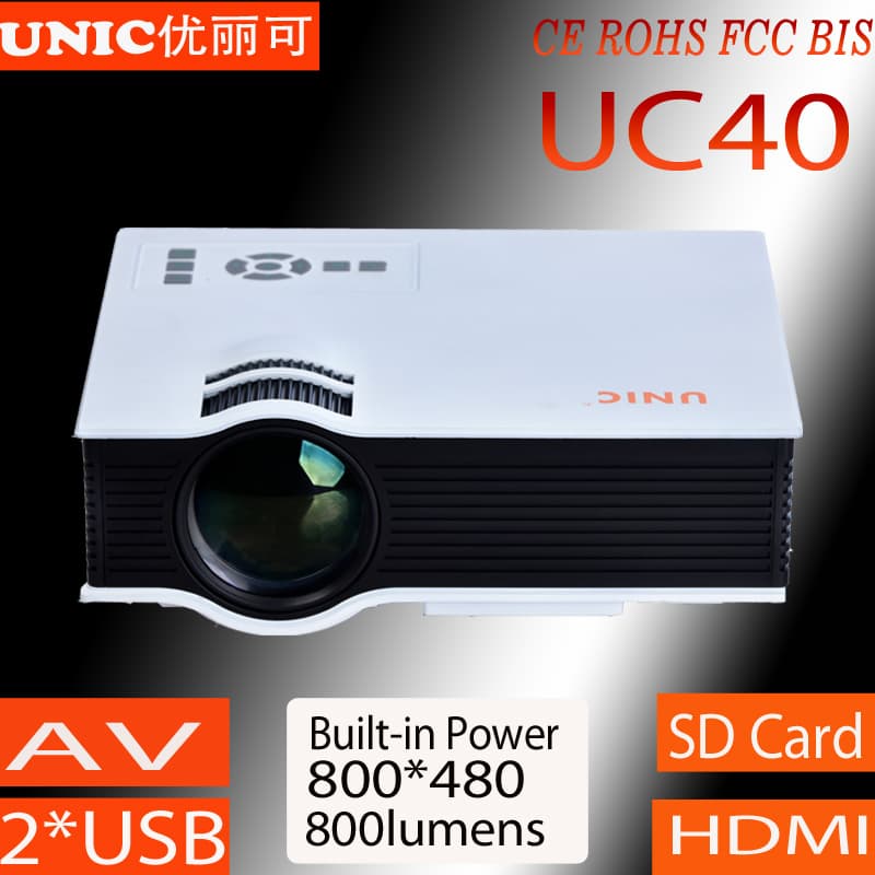 2015 newest  home theater projector UC40 with 800_480